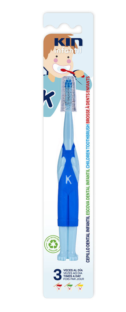 cepillo dental KIN infantil en color azul