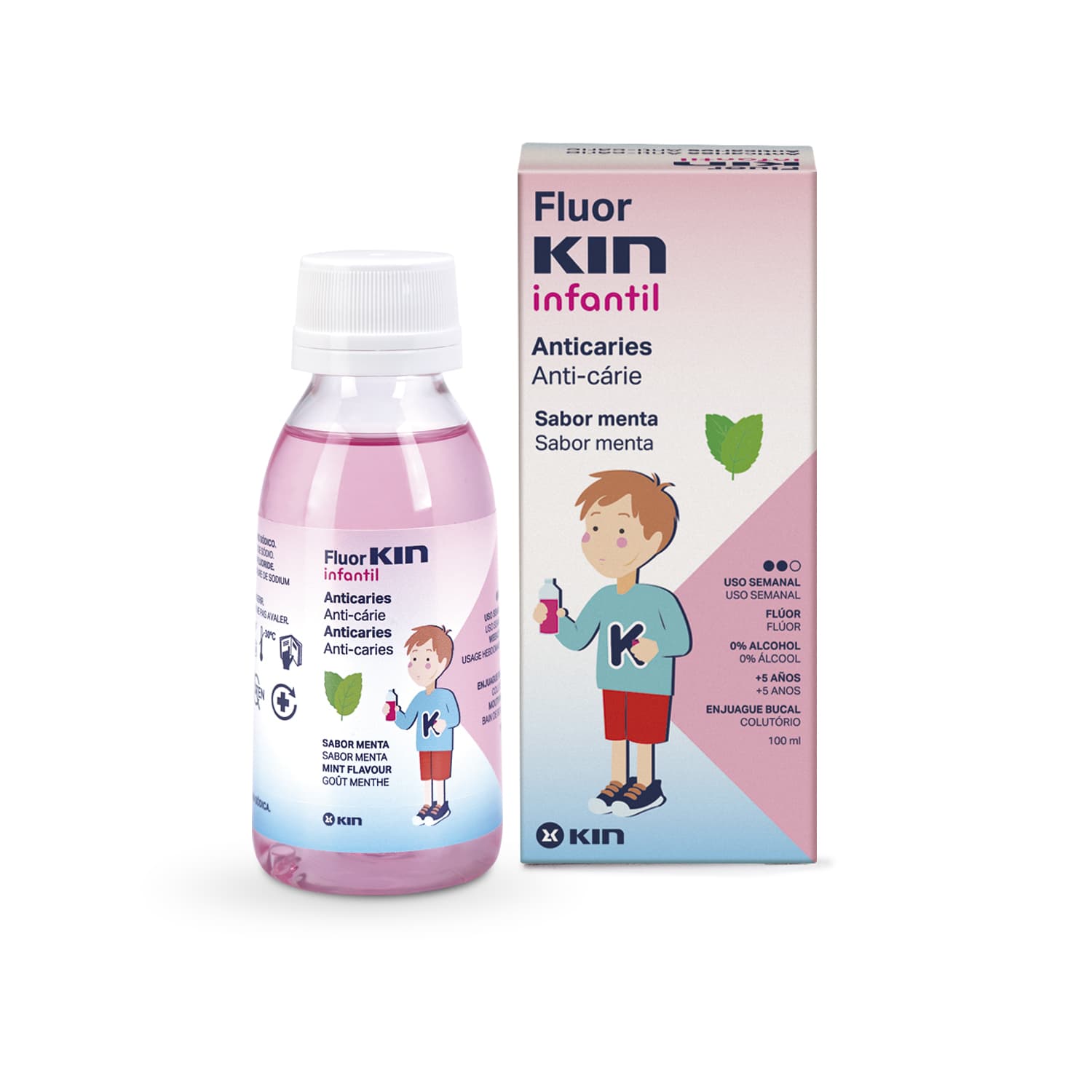 FlúorKIN infantil enjuague 100ml