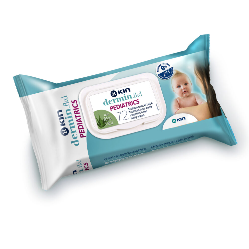 KIN Dermin baby cleansing wipes