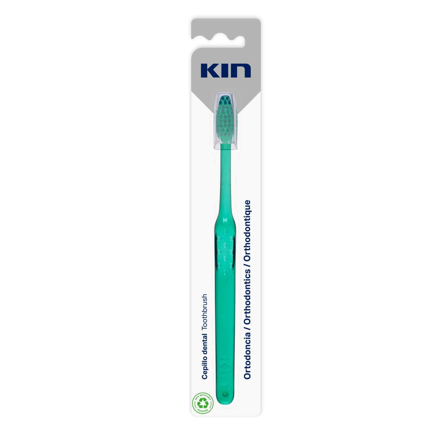 escova de dentes ortodôntica kin